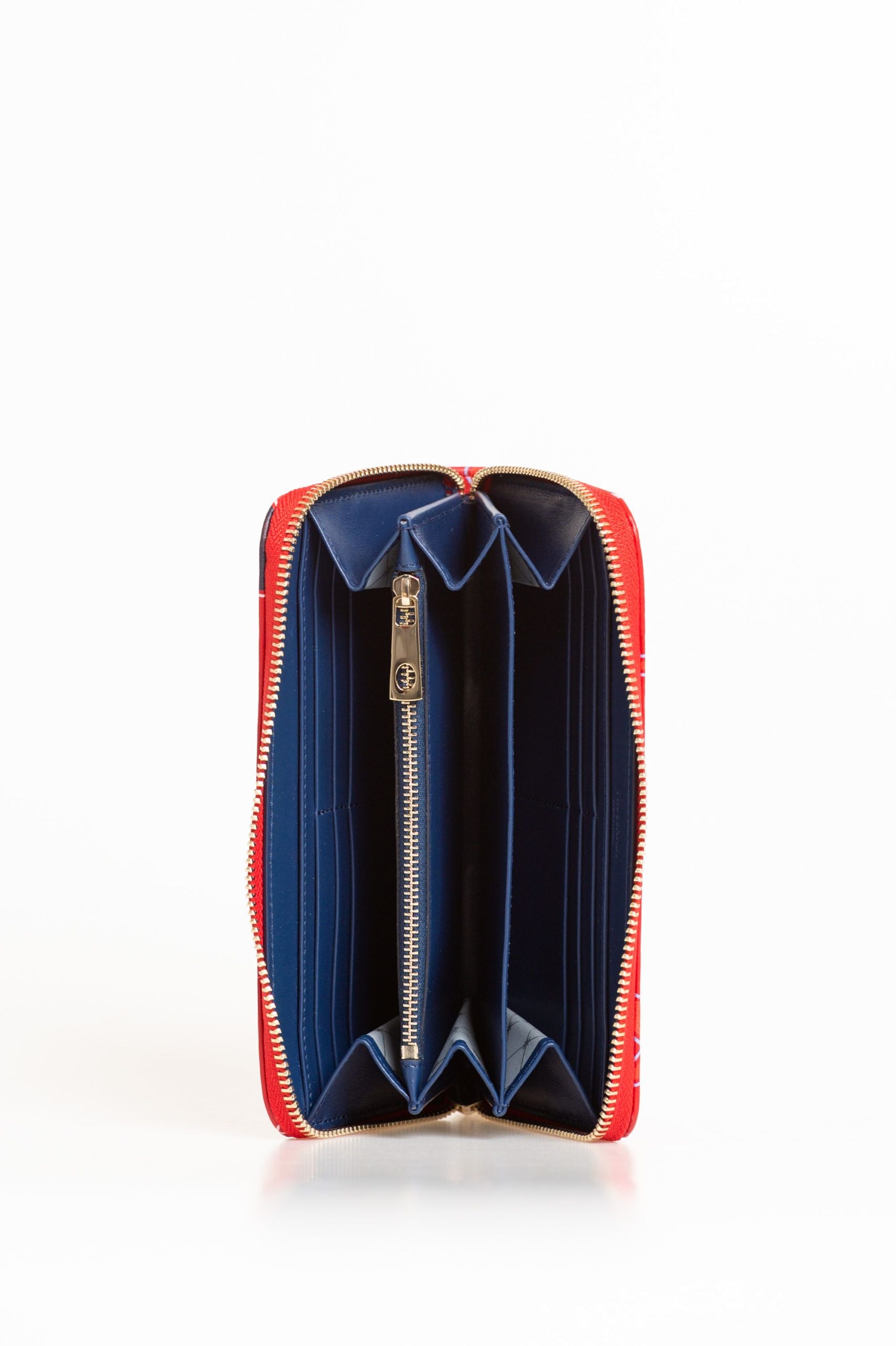 Cartera de mujer de piel roja Trussardi