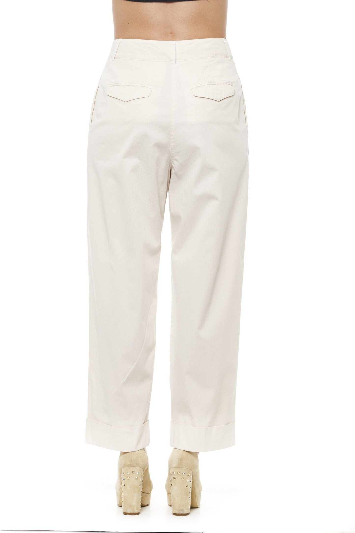 Peserico Pantalón Palazzo Ancho Beige