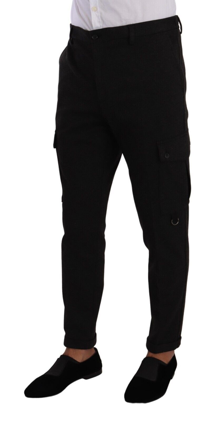 Pantalones cargo ajustados y elegantes de Dolce &amp; Gabbana en negro atemporal