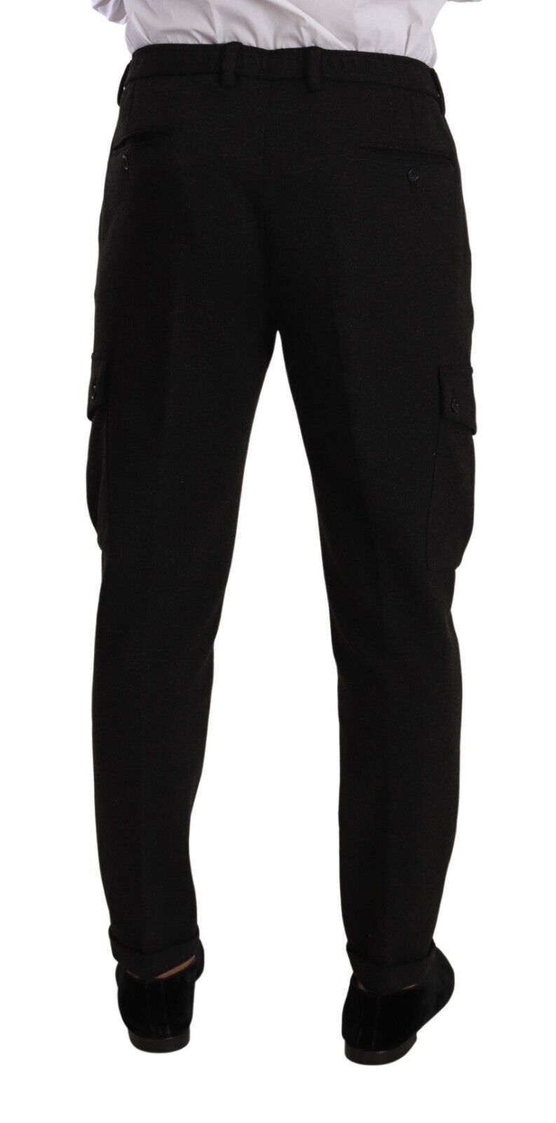 Pantalones cargo ajustados y elegantes de Dolce &amp; Gabbana en negro atemporal