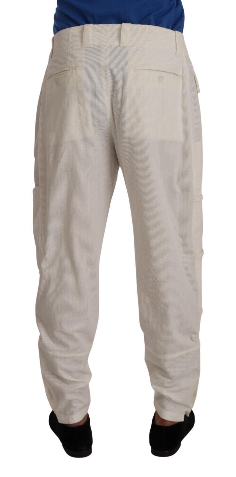 Pantalones cargo elegantes en blanco roto de Dolce &amp; Gabbana - Corte regular