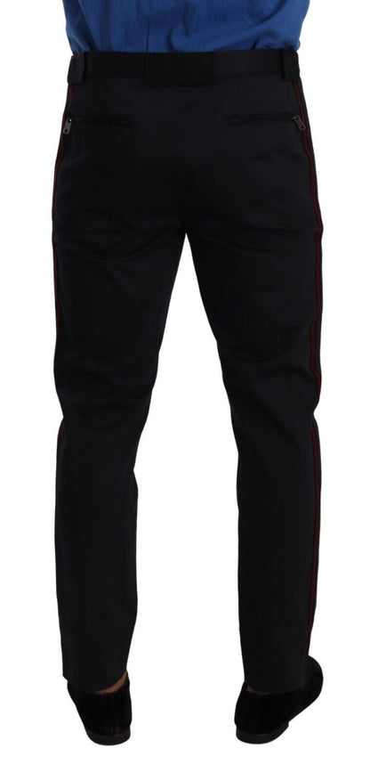 Pantalones chinos ajustados y elegantes de Dolce &amp; Gabbana en azul