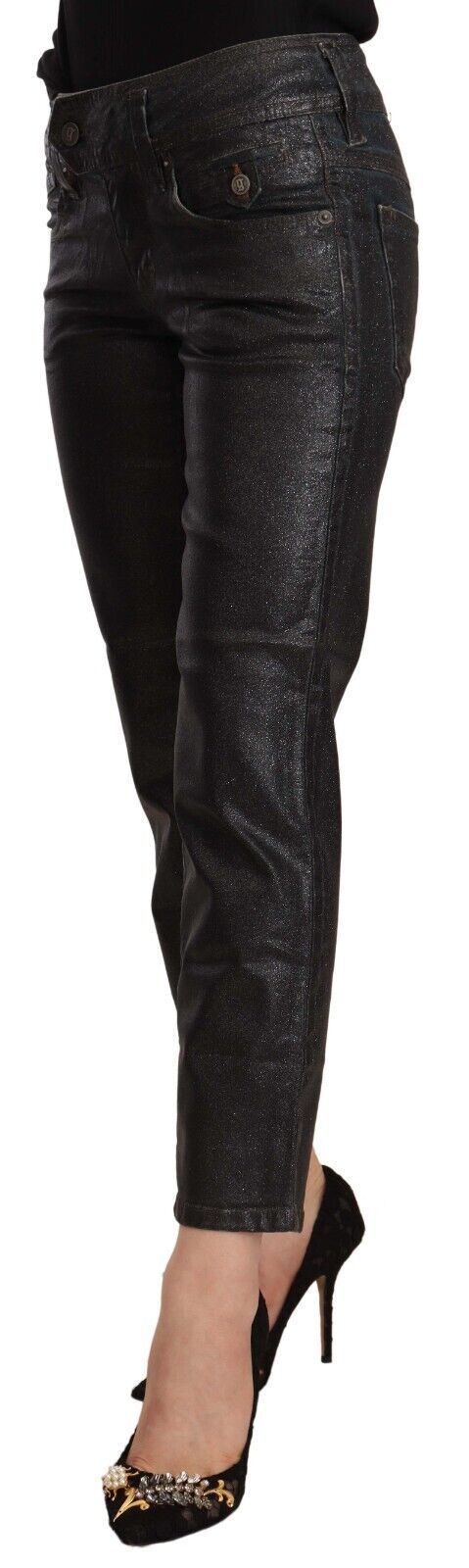 Pantalones cortos negros elegantes con purpurina de John Galliano