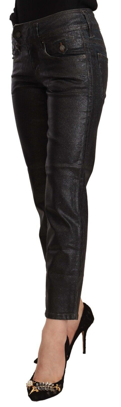 Pantalones cortos negros elegantes con purpurina de John Galliano