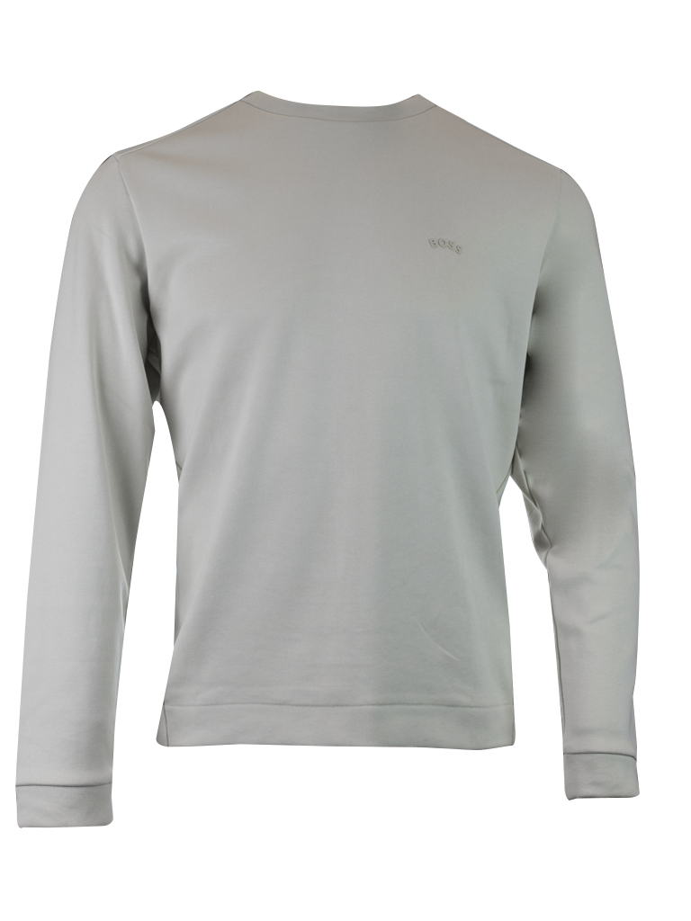 Sudadera elegante de algodón beige de Hugo Boss