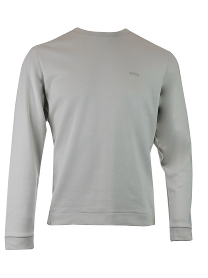 Sudadera elegante de algodón beige de Hugo Boss