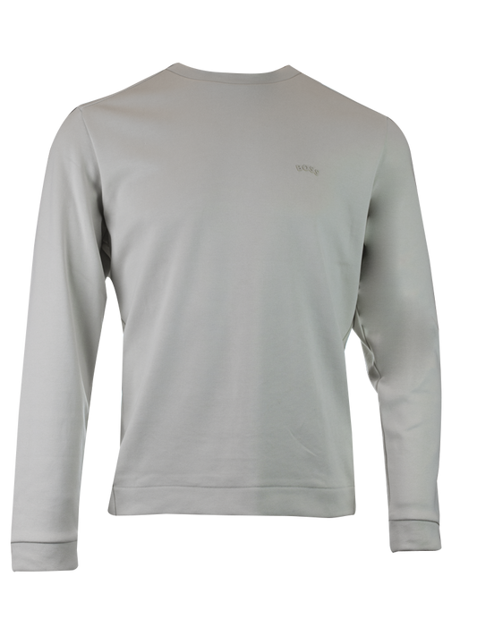 Sudadera elegante de algodón beige de Hugo Boss