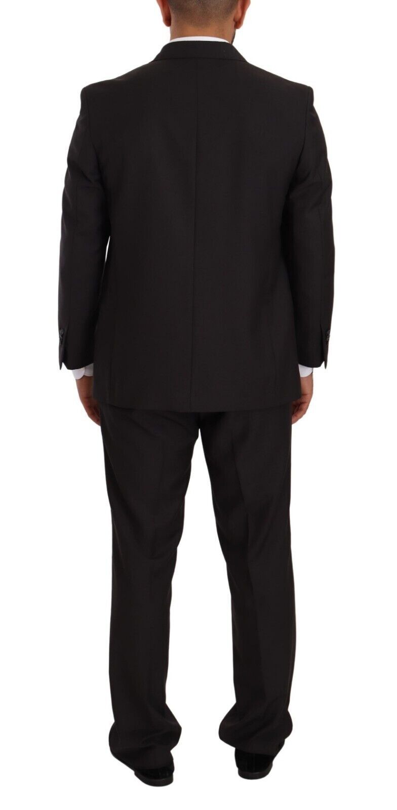 Traje elegante de dos piezas para hombre en gris con solapas con muescas de Domenico Tagliente