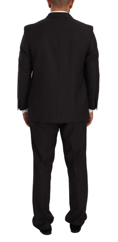 Traje elegante de dos piezas para hombre en gris con solapas con muescas de Domenico Tagliente