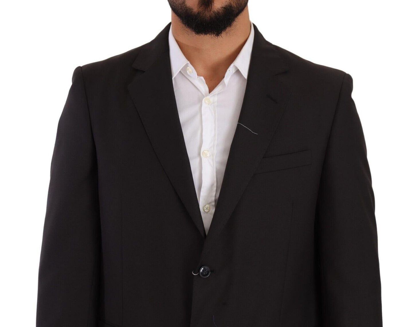 Traje elegante de dos piezas para hombre en gris con solapas con muescas de Domenico Tagliente