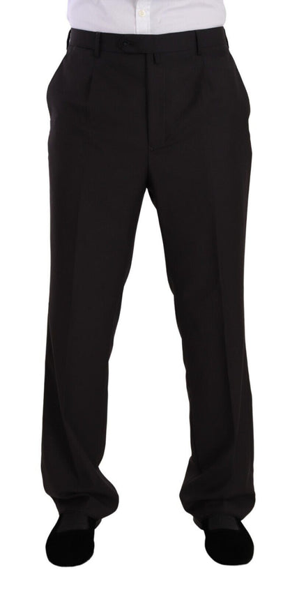 Traje elegante de dos piezas para hombre en gris con solapas con muescas de Domenico Tagliente