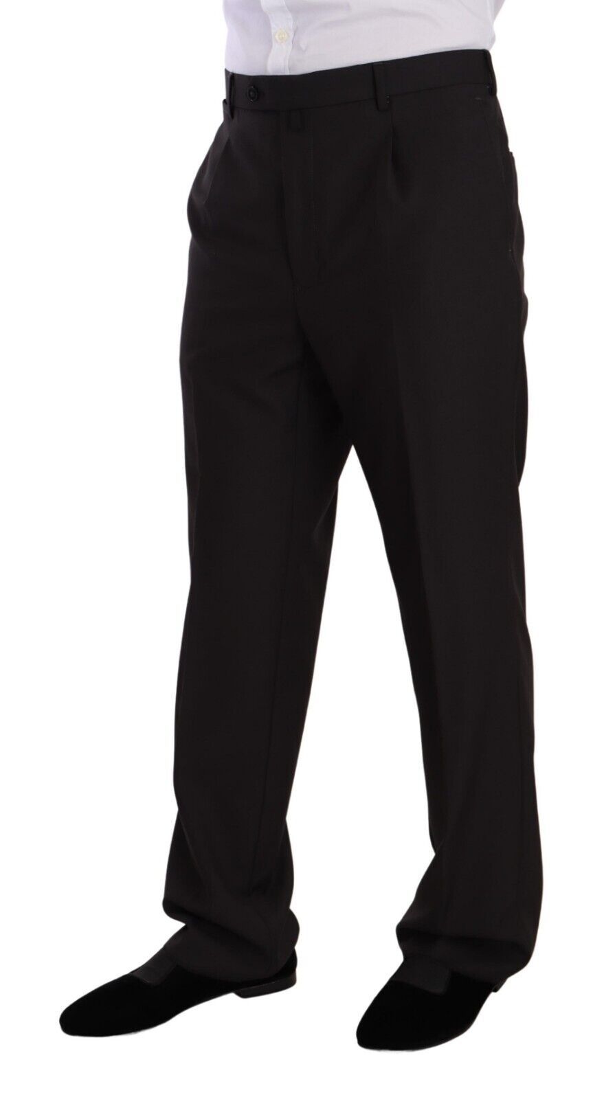 Traje elegante de dos piezas para hombre en gris con solapas con muescas de Domenico Tagliente