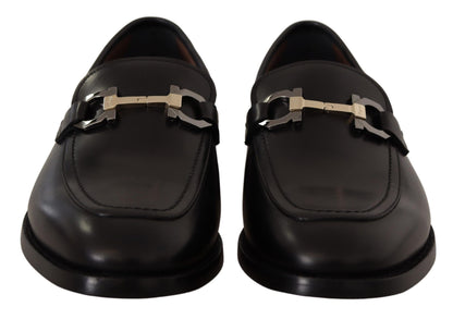 Salvatore Ferragamo Mocasines Gancio Bit Suave De Cuero Negro