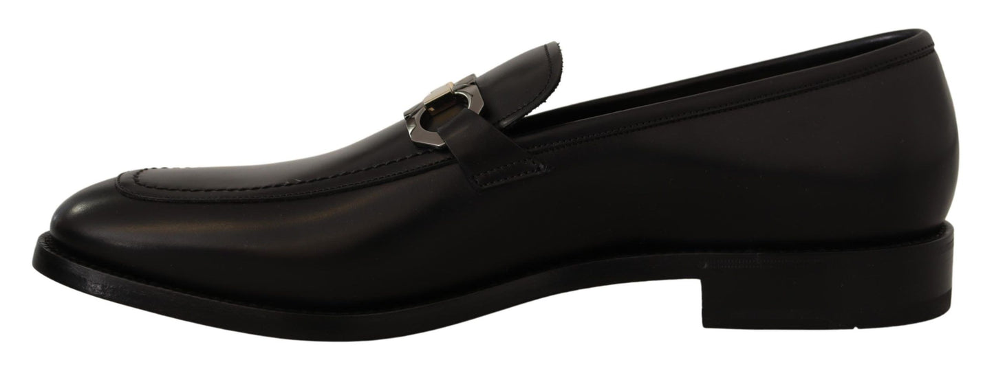 Salvatore Ferragamo Mocasines Gancio Bit Suave De Cuero Negro