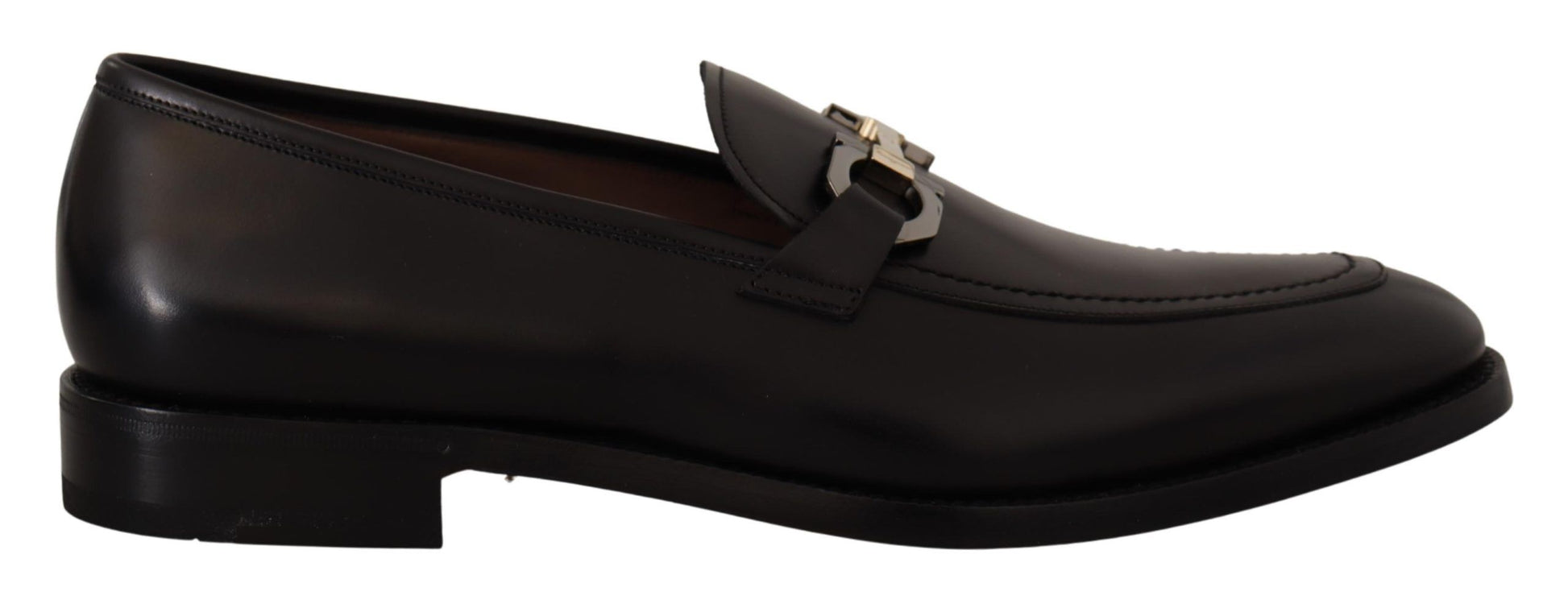 Salvatore Ferragamo Mocasines Gancio Bit Suave De Cuero Negro