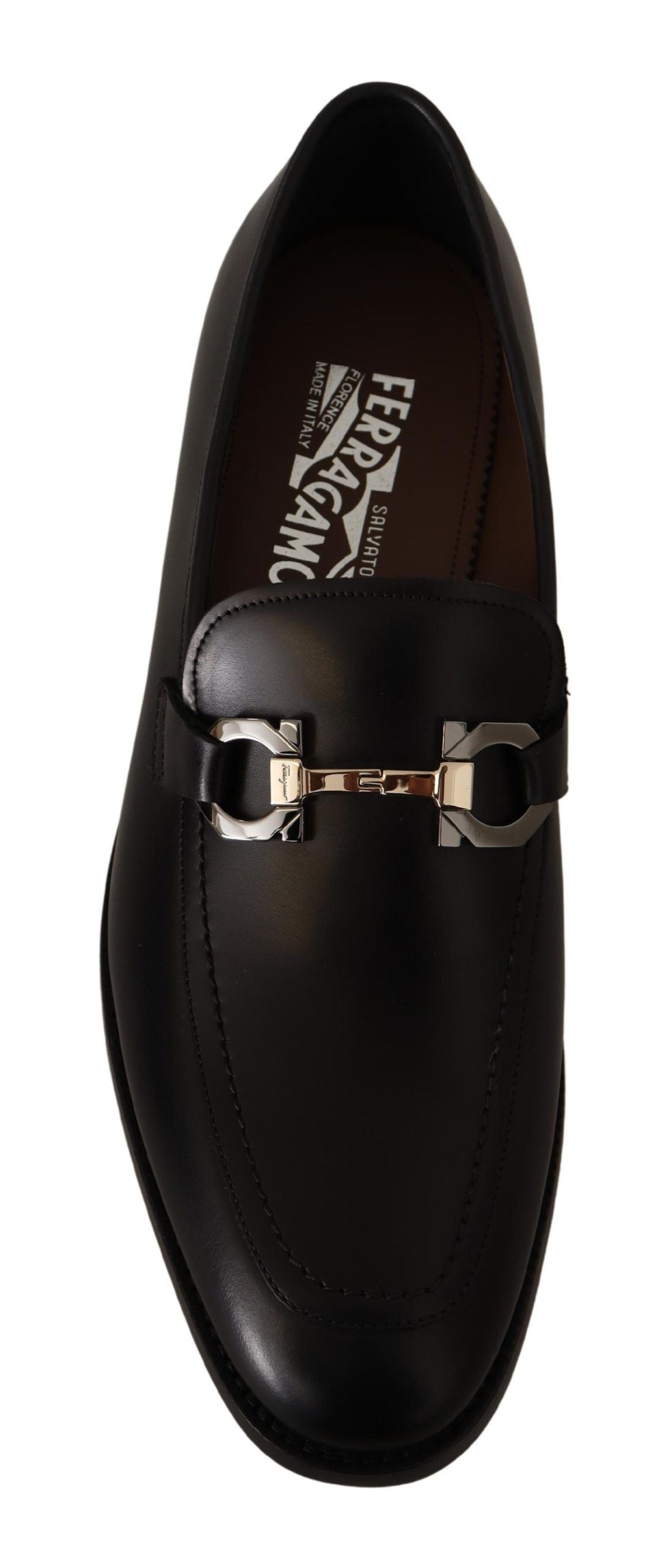 Salvatore Ferragamo Mocasines Gancio Bit Suave De Cuero Negro