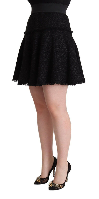 Dolce & Gabbana Elegant Knitted A-Line Mini Skirt