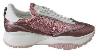 Zapatillas deportivas con purpurina y algodón de azúcar de Jimmy Choo Euphoria