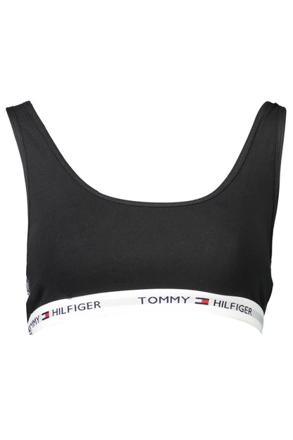 Sujetador deportivo de algodón negro para mujer de Tommy Hilfiger