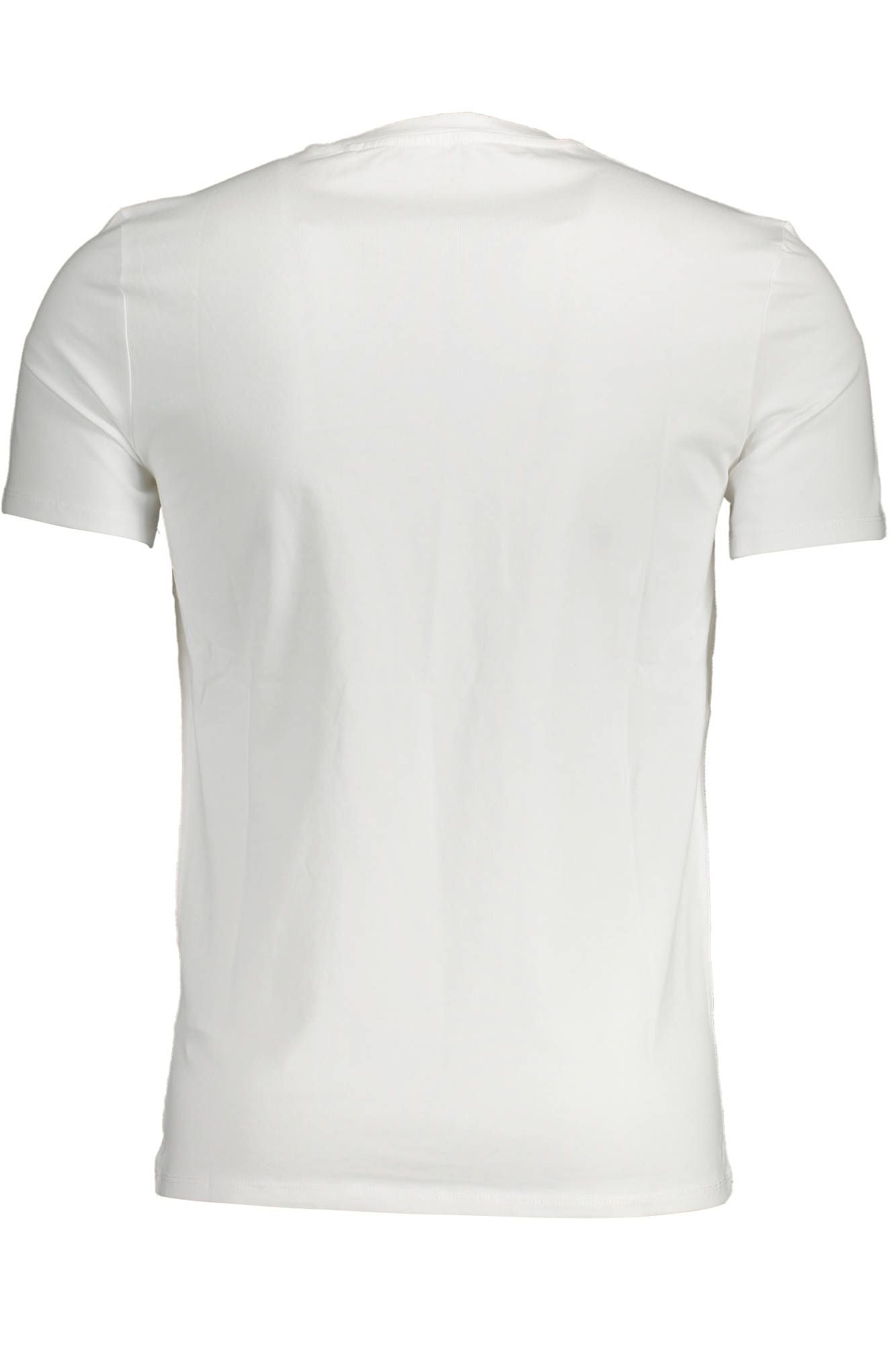 Camiseta ajustada con cuello redondo blanca elegante de Guess Jeans