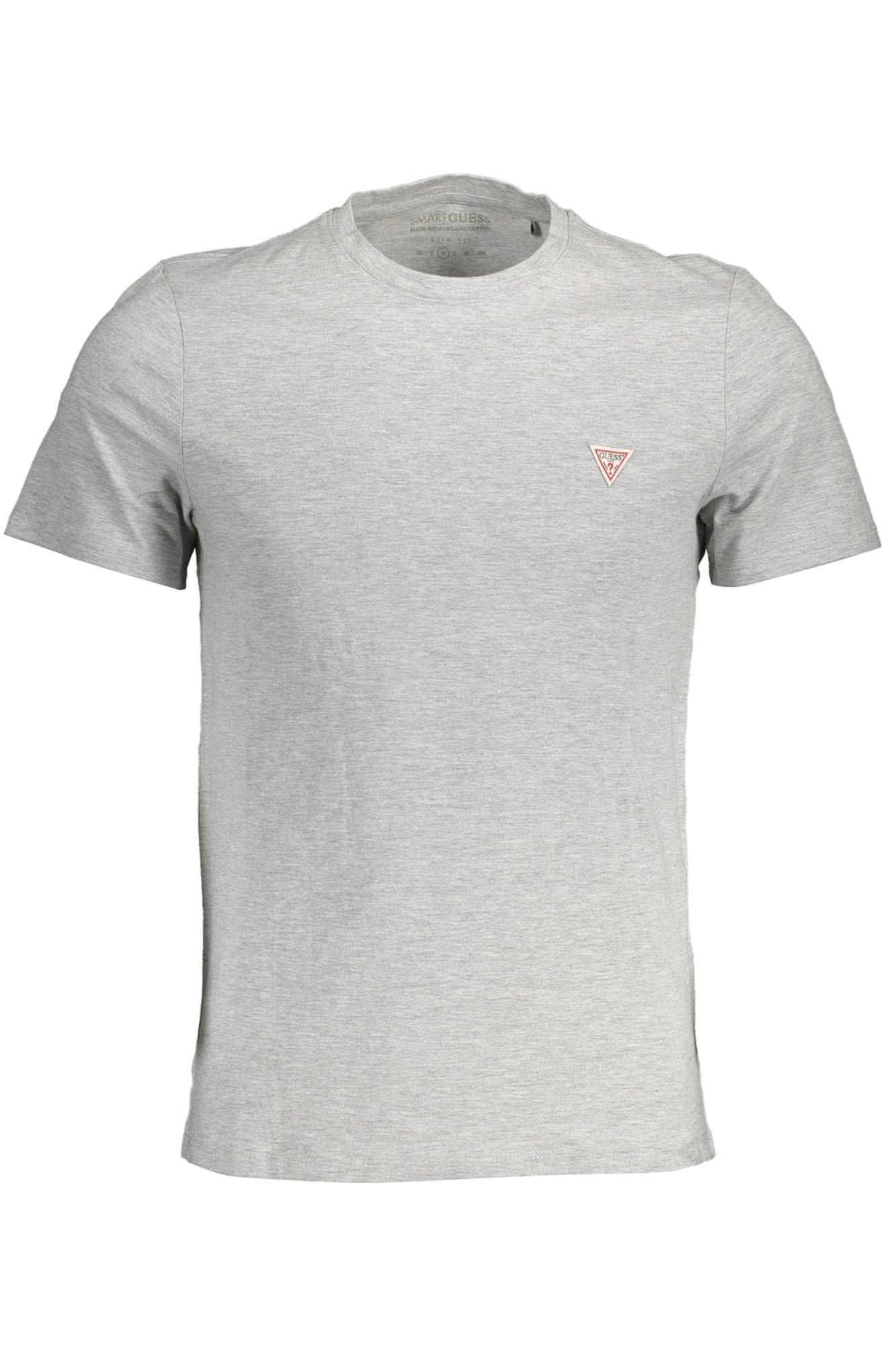 Camiseta con logo y corte ajustado en gris chic de Guess Jeans para hombre