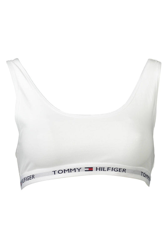 Sujetador deportivo de algodón blanco para mujer de Tommy Hilfiger