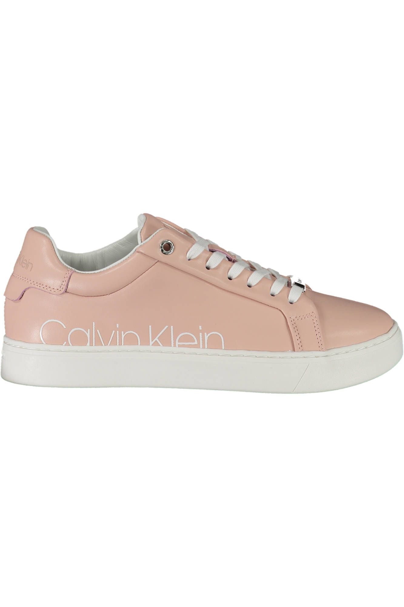 Zapatillas con cordones y detalles de logotipo en color rosa elegante de Calvin Klein