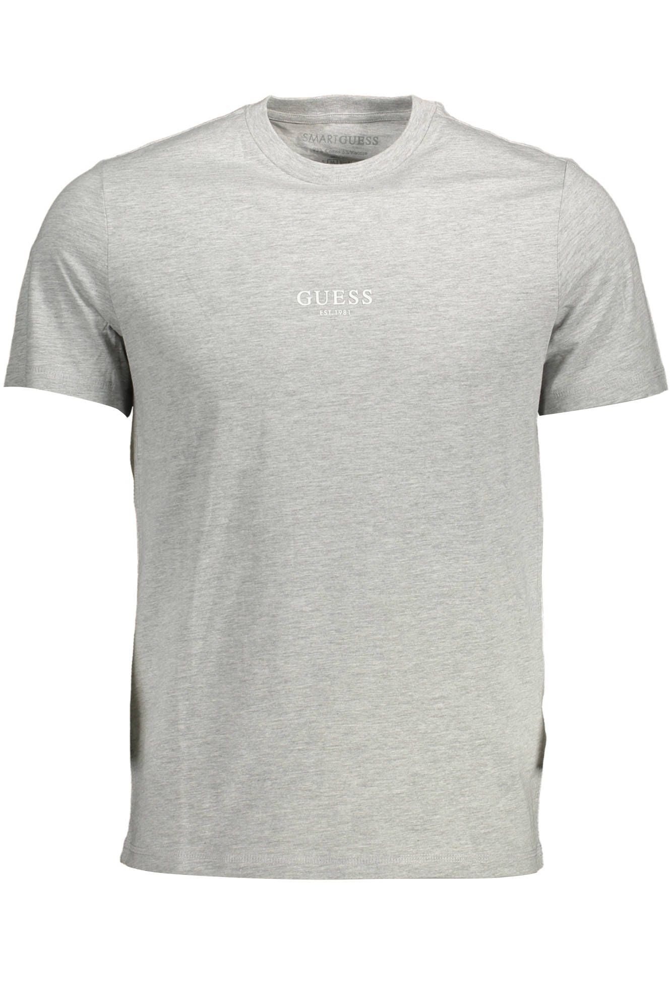 Camiseta de algodón orgánico de corte ajustado y color gris chic de Guess Jeans