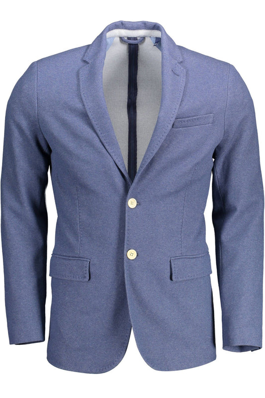 Chaqueta azul Gant Chic Slim-Fit con detalles elegantes