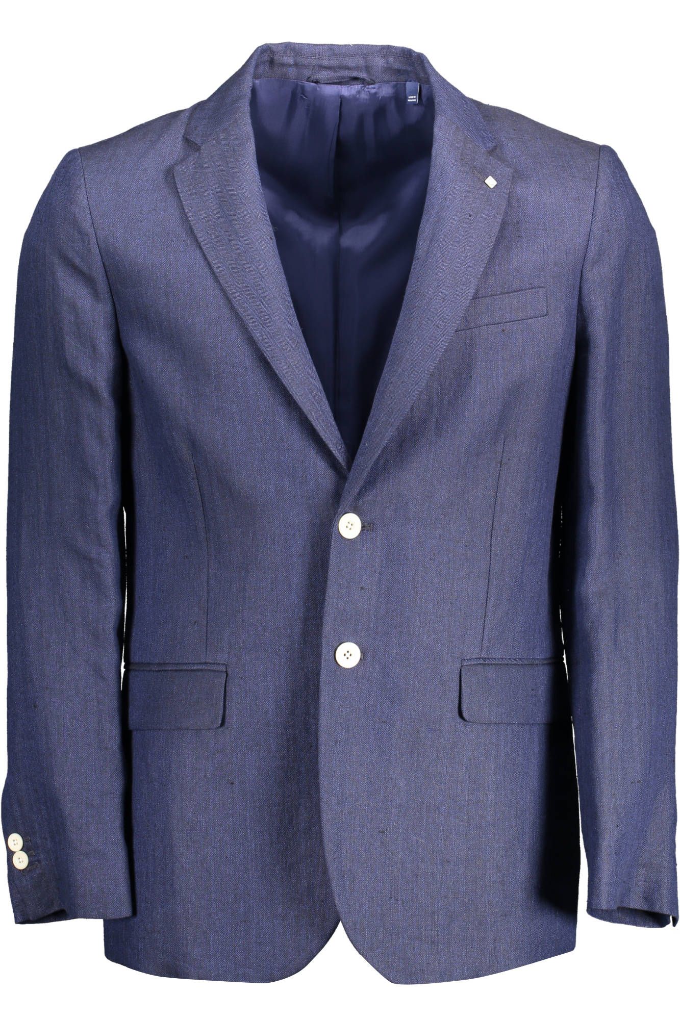 Chaqueta clásica elegante de lino azul de Gant