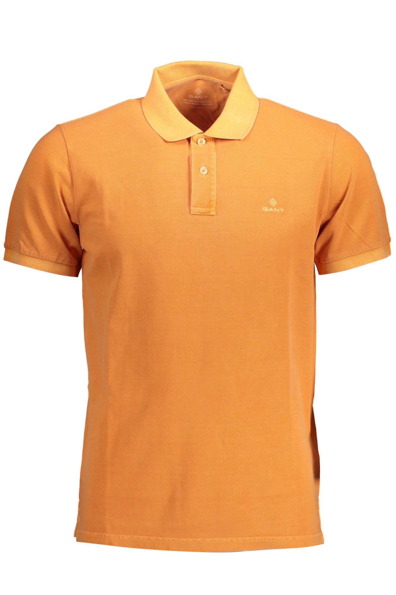 Polo elegante de manga corta color naranja de Gant