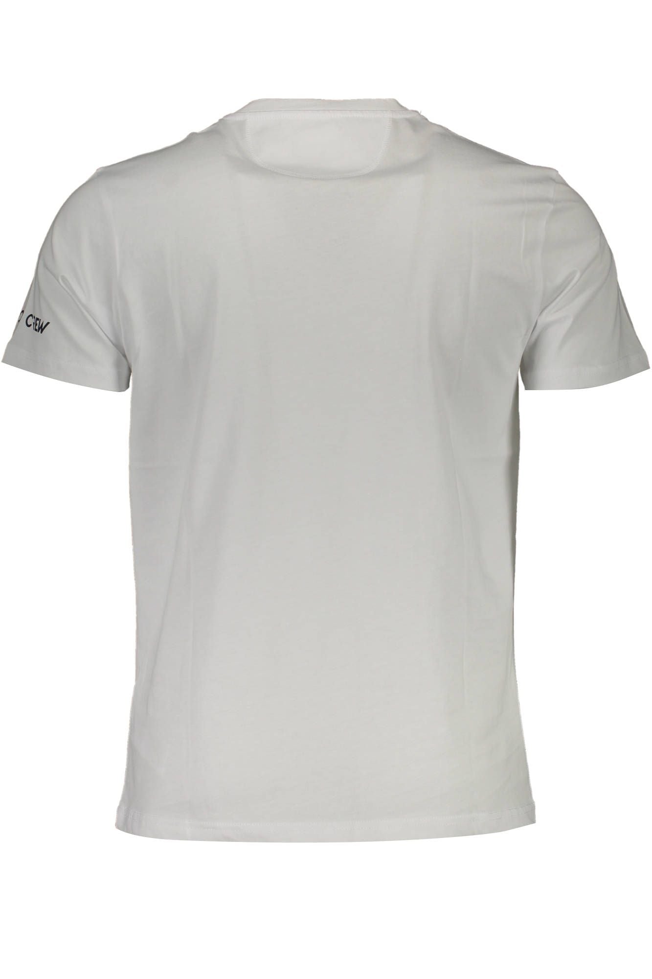 Camiseta de cuello redondo de algodón blanco nítido con estampado de logotipo de La Martina