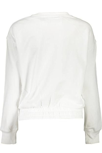 Sudadera elegante de algodón blanca de Calvin Klein