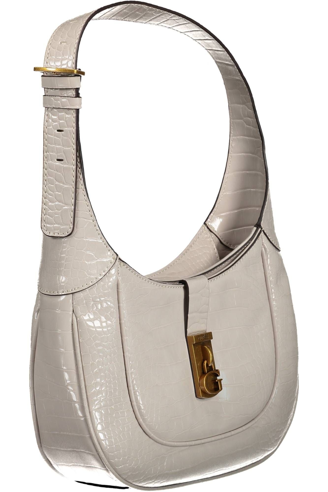 Bolso de hombro chic en gris con detalles en contraste de Guess Jeans