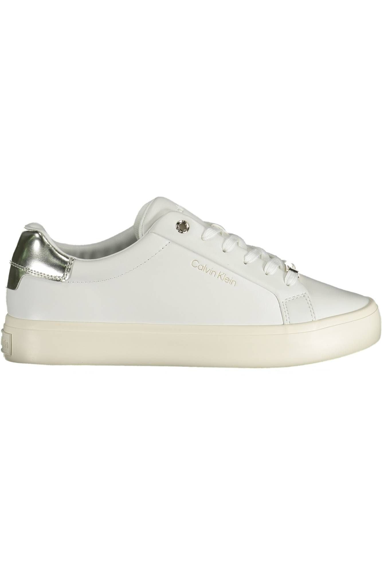 Zapatillas elegantes con cordones y contraste en color blanco de Calvin Klein