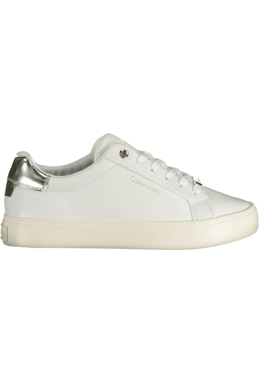 Zapatillas elegantes con cordones y contraste en color blanco de Calvin Klein