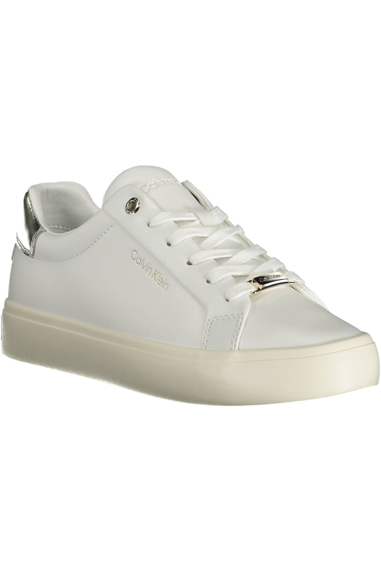 Zapatillas elegantes con cordones y contraste en color blanco de Calvin Klein
