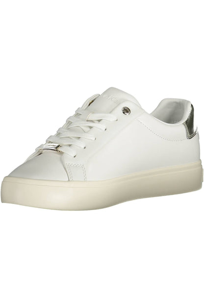 Zapatillas elegantes con cordones y contraste en color blanco de Calvin Klein