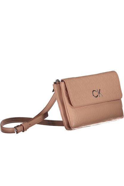 Bolso de hombro Calvin Klein Chic Pink con dos compartimentos