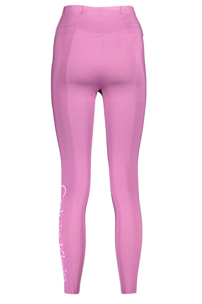 Leggings de contorno elegantes de color morado de Calvin Klein