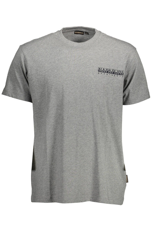 Camiseta con cuello redondo y logotipo de Napapijri Chic en gris