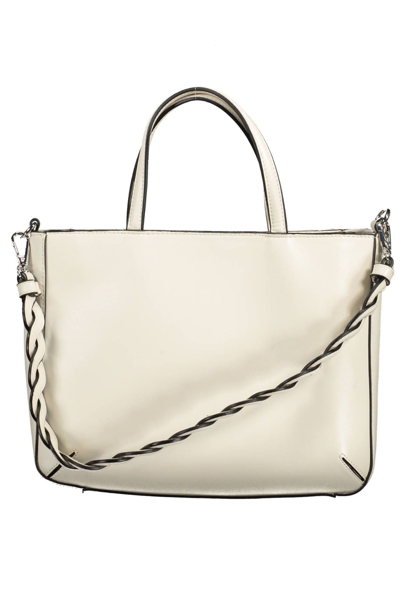 Bolso de mano elegante con detalles en contraste en blanco de BYBLOS