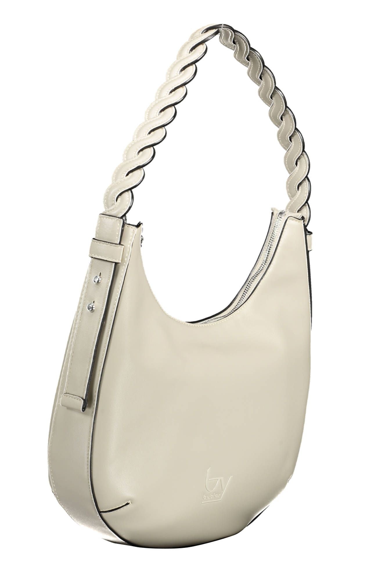 Bolso de mano BYBLOS Chic de PVC blanco con detalles en contraste