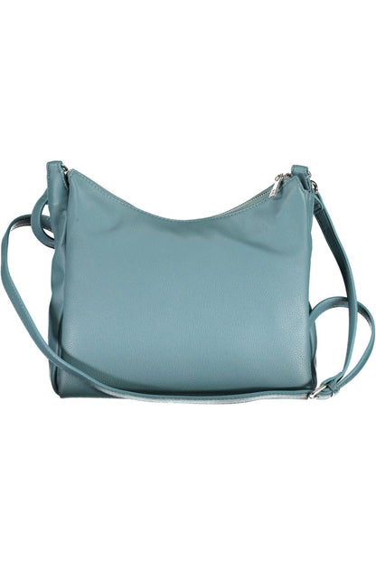 Bolso elegante con múltiples asas en color azul de BYBLOS