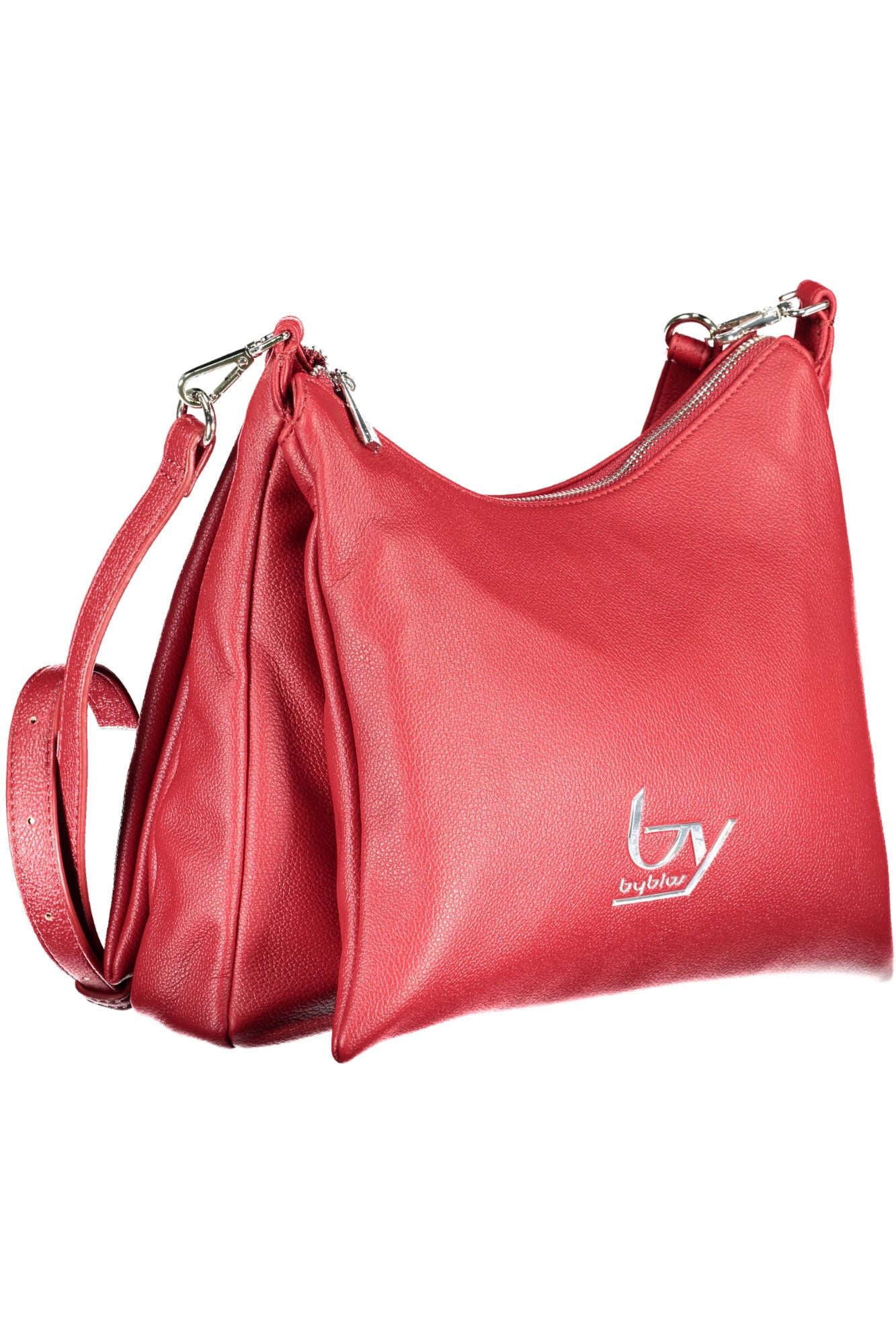 Bolso de mano convertible con asa de cadena roja elegante de BYBLOS