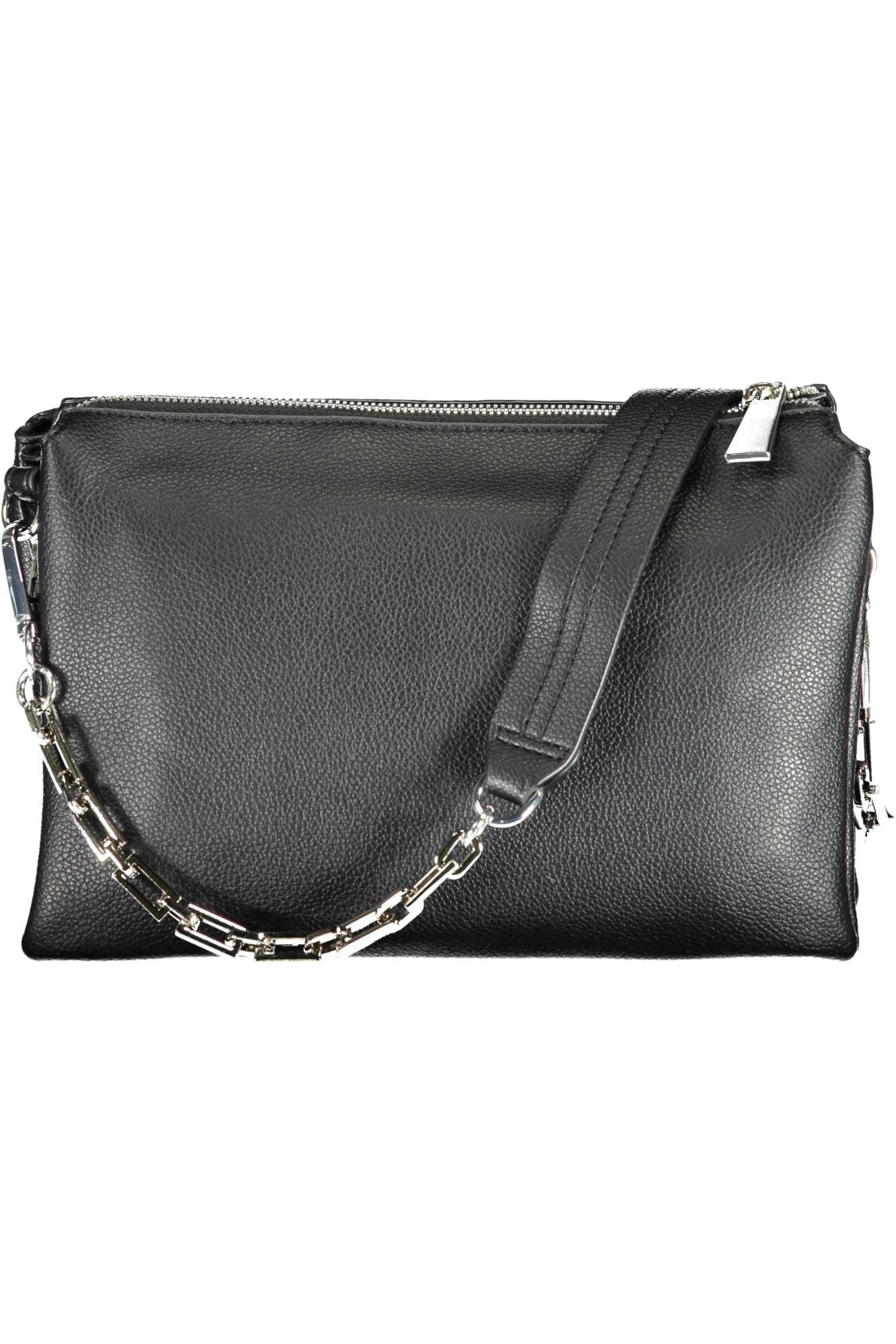 Bolso de hombro elegante con asa de cadena en color negro de BYBLOS