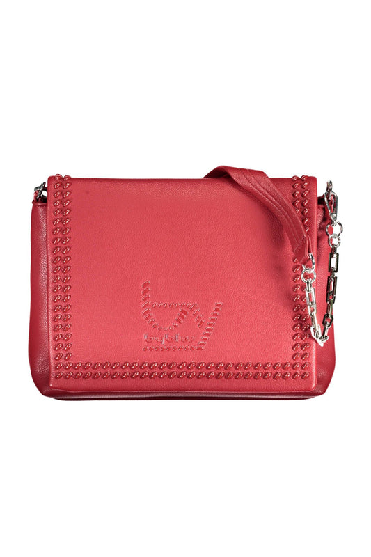 Bolso de hombro elegante con correa de cadena roja de BYBLOS