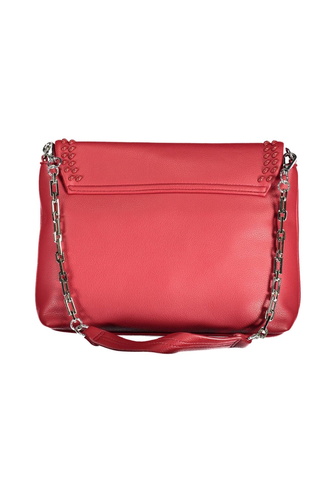 Bolso de hombro elegante con correa de cadena roja de BYBLOS