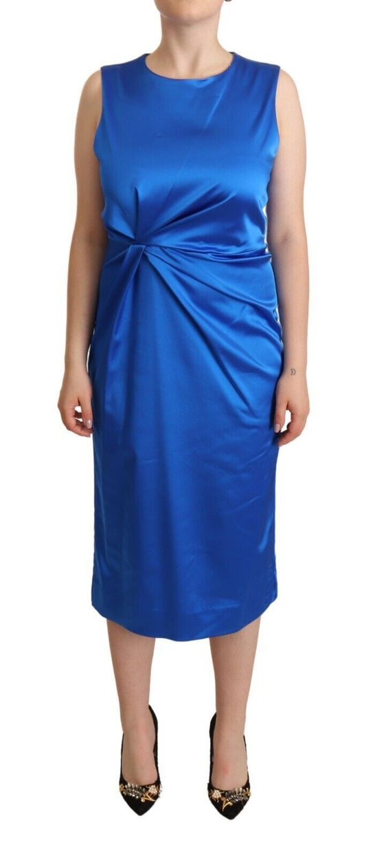 PAROSH Vestido midi elegante sin mangas
