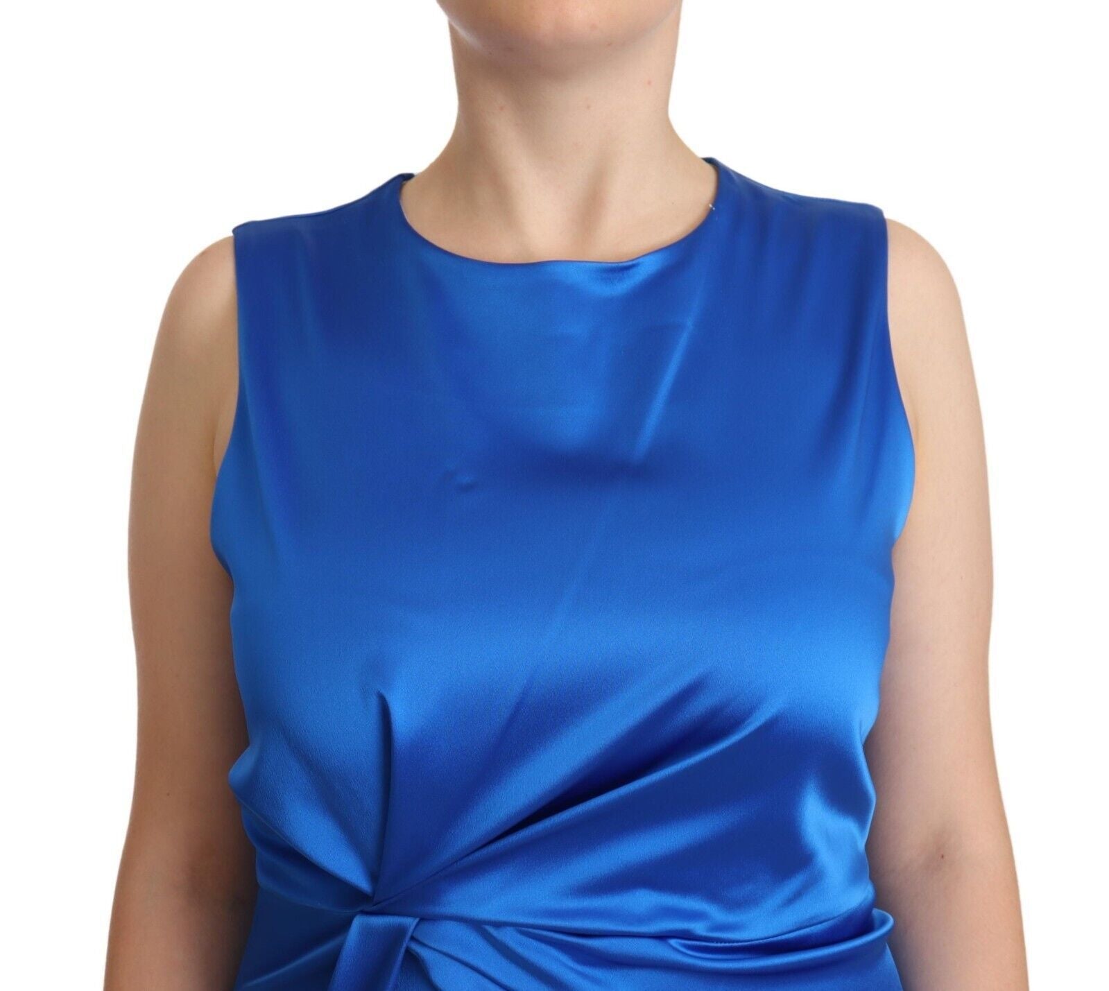 PAROSH Vestido midi elegante sin mangas